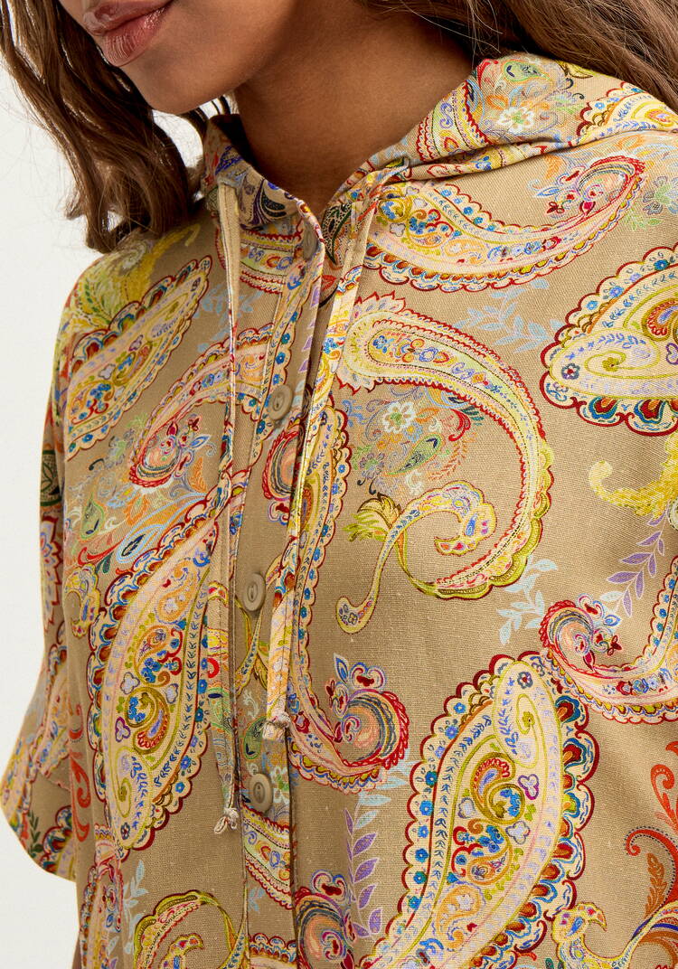 Платье изо льна с капюшоном шир.  750, рис. 5