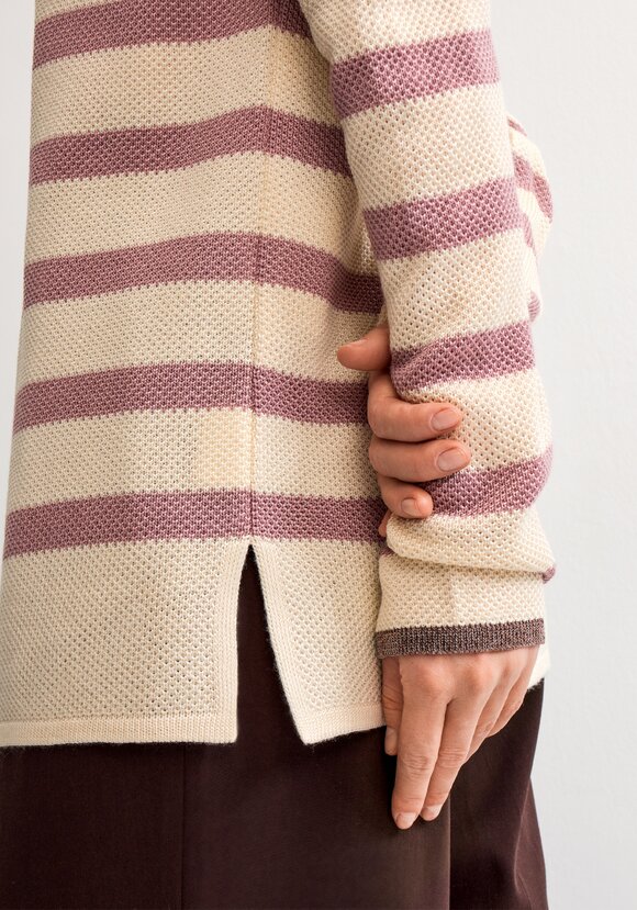 Джемпер в полоску с метанитью шир.  580, рис. 25