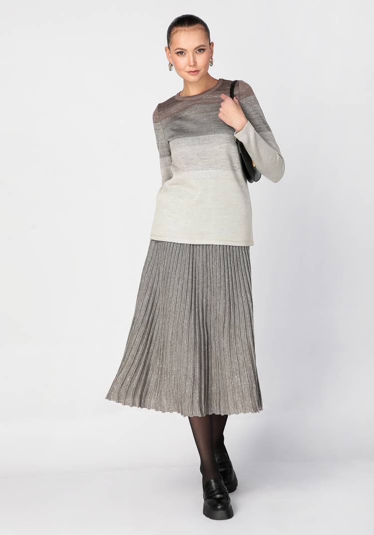 Юбка миди с метанитью шир.  750, рис. 11