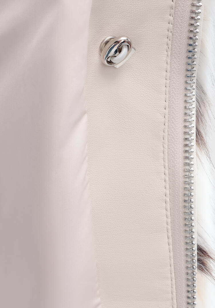 Шуба с принтом под рысь на молнии шир.  750, рис. 7