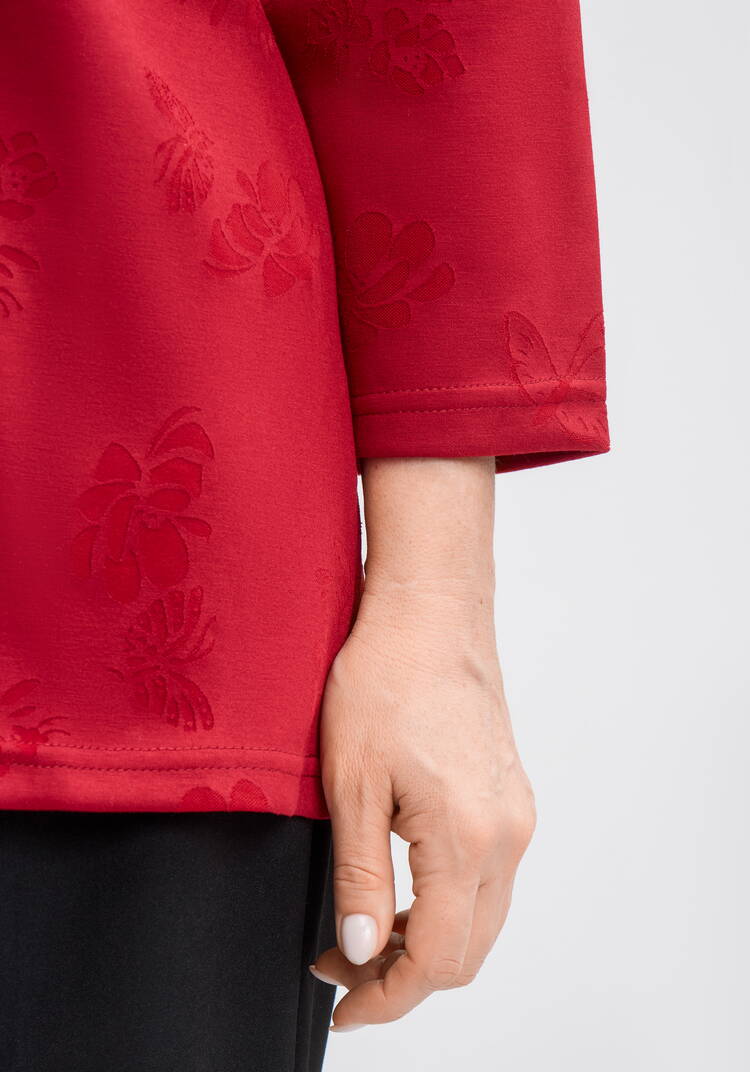 Джемпер с округлым вырезом и принтом шир.  750, рис. 5