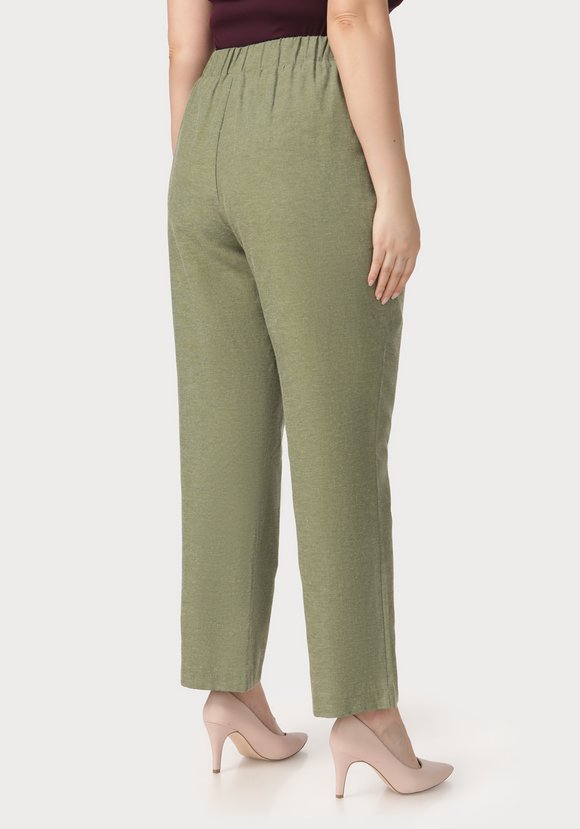 Брюки с эластичными вставками в поясе шир.  580, рис. 2