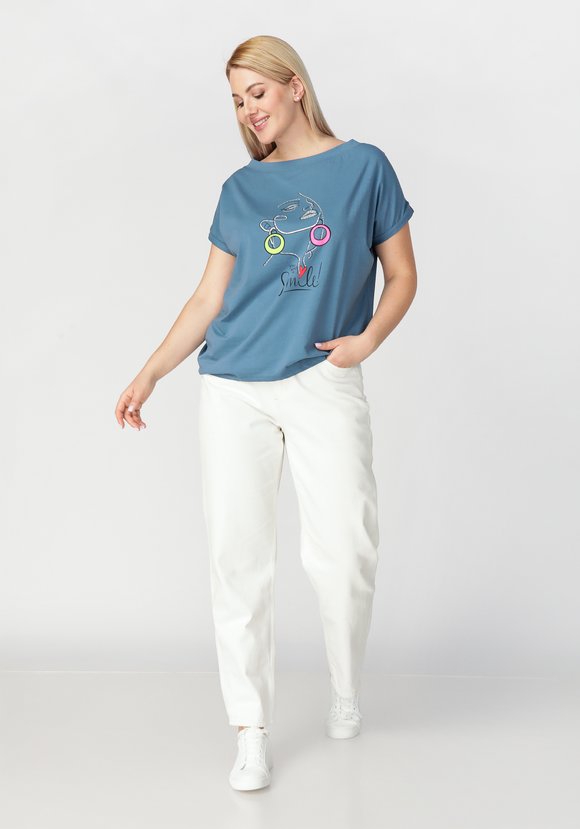 Футболка женская Виолетта шир.  580, рис. 17