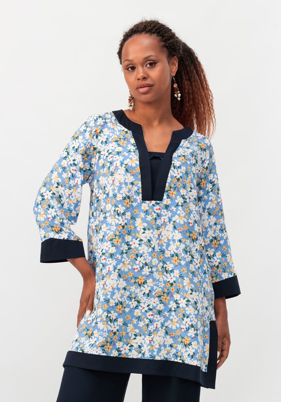 Туника с V-образным вырезом горловины шир.  580, рис. 1