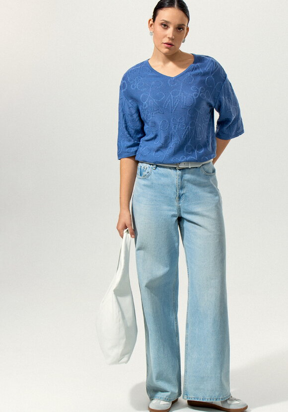 Туника с фактурным рисунком и рукавом 1/2 шир.  580, рис. 9