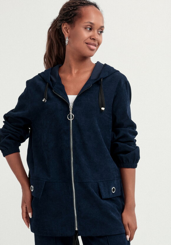 Куртка вельветовая с капюшоном на молнии шир.  580, рис. 33