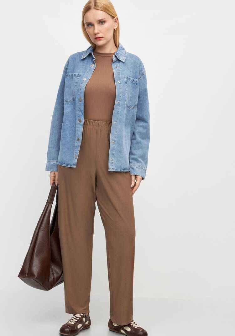 Брюки прямые на резинке Ирма шир.  750, рис. 11