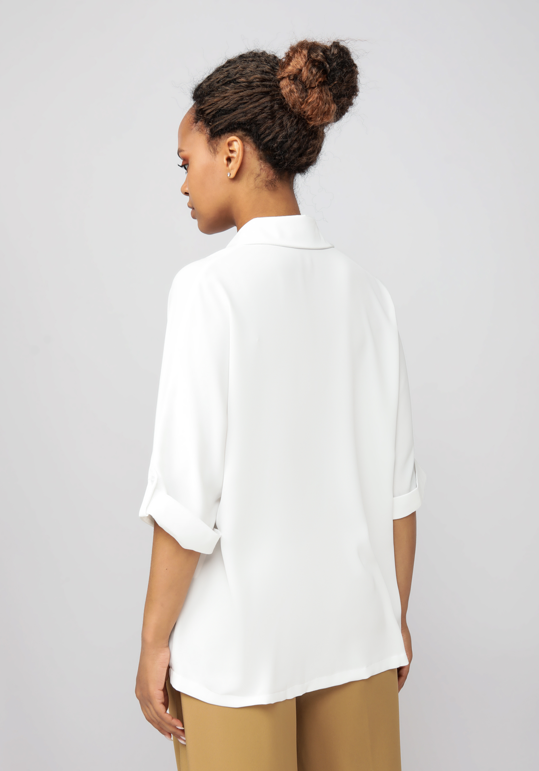 Рубашка женская "Карлин" Unit, цвет белый, размер 58 - фото 3