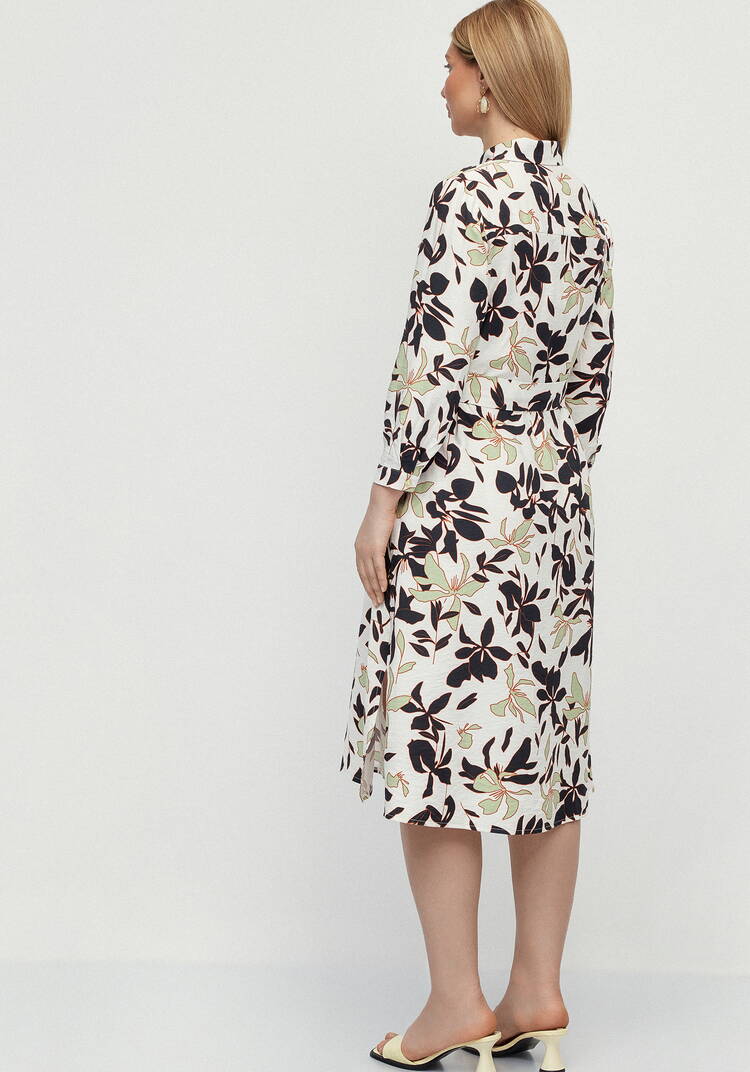 Платье-рубашка с принтом на поясе Вивьен шир.  750, рис. 11