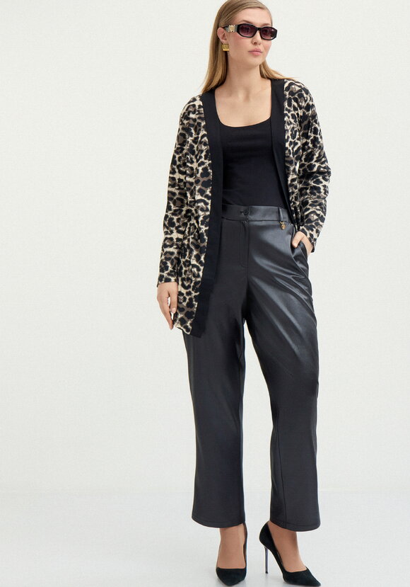 Кардиган с анималистичным пpинтом шир.  580, рис. 2