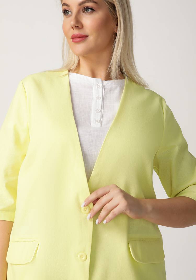 Жакет с карманами свободного кроя шир.  750, рис. 17