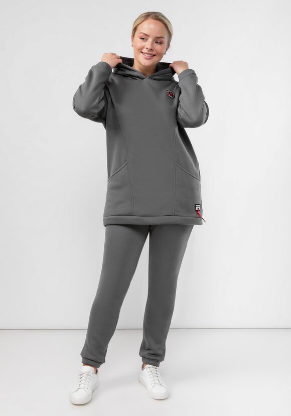 Толстовка удлиненная с капюшоном шир.  580, рис. 2