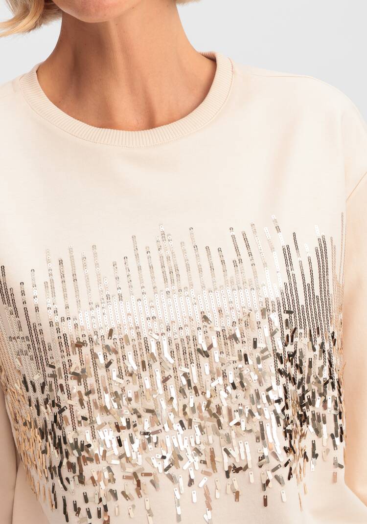 Свитшот с абстрактным рисунком из пайеток шир.  750, рис. 5