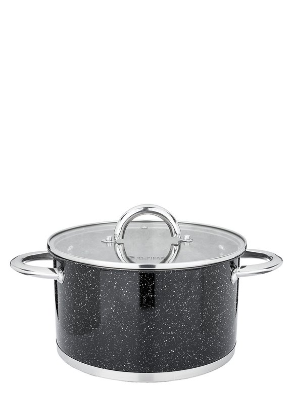Кастрюля со стеклянной крышкой серия Мрамор шир.  580, рис. 5