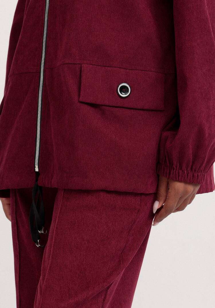 Куртка вельветовая с капюшоном на молнии шир.  750, рис. 14