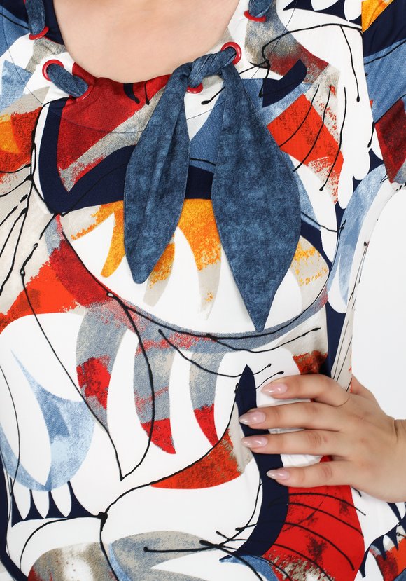 Блуза Игривое настроение шир.  580, рис. 4