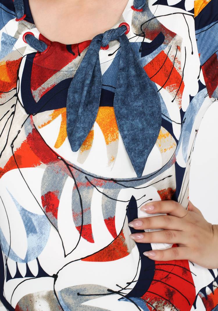 Блуза Игривое настроение шир.  750, рис. 4