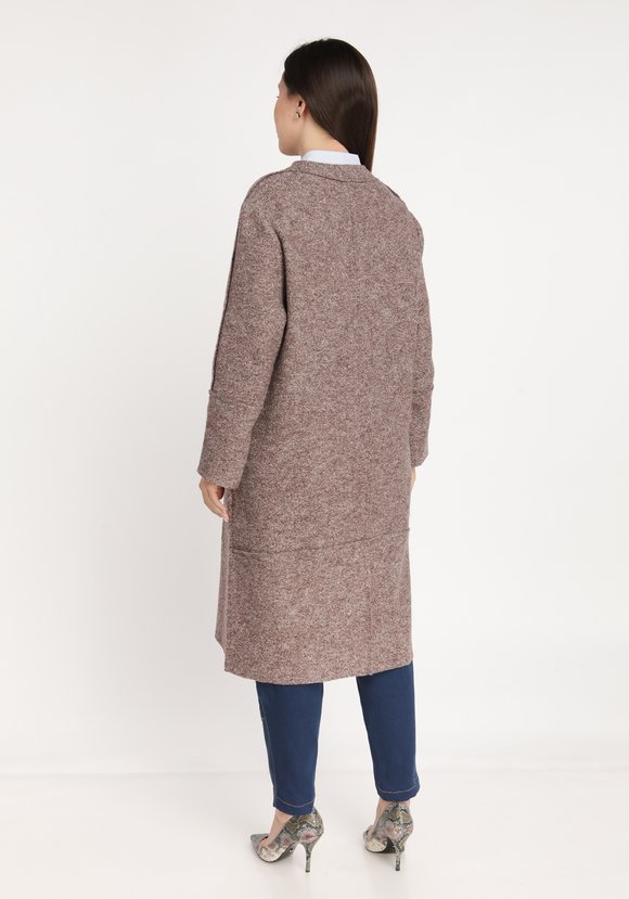 Пальто на пуговицах с объемными карманами шир.  580, рис. 2