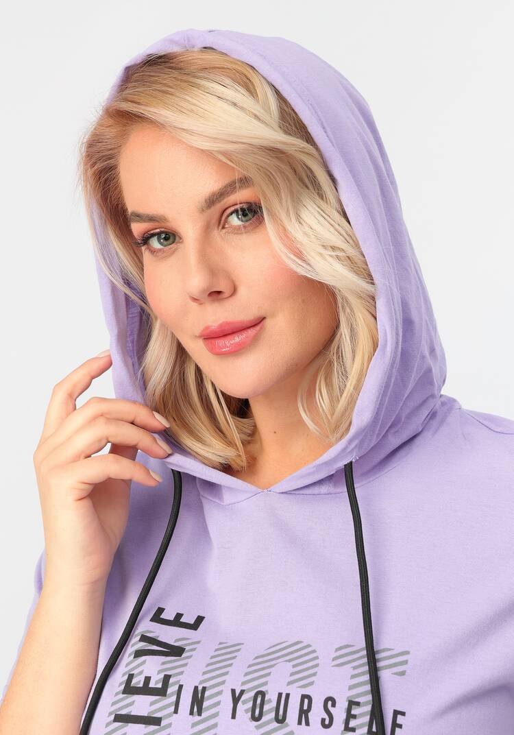 Платье с капюшоном свободного кроя шир.  750, рис. 11