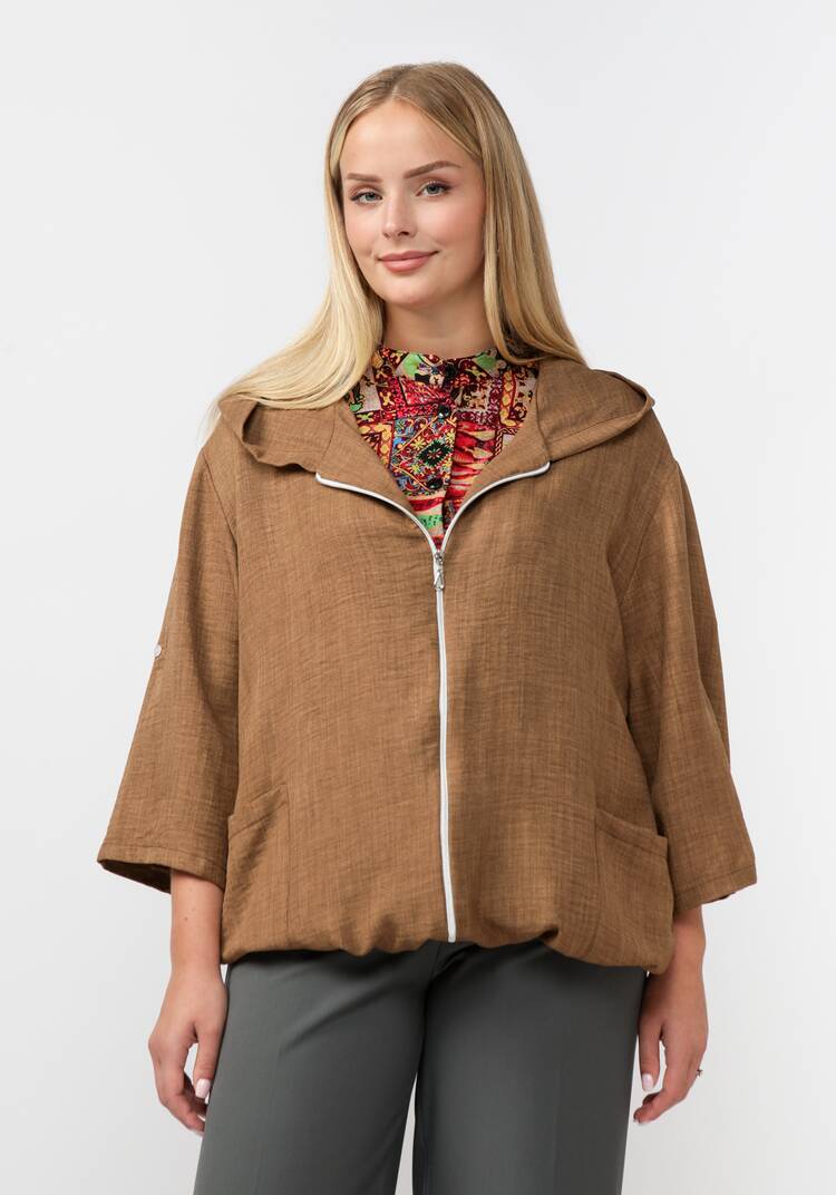 Жакет на молнии с капюшоном Амелия шир.  750, рис. 10