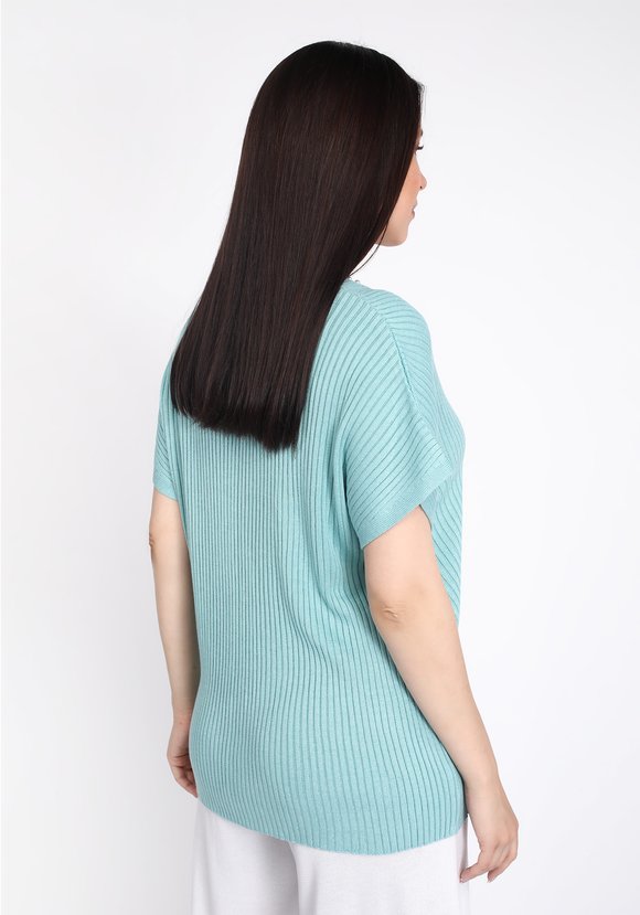 Туника свободного силуэта с отделкой бусинами шир.  580, рис. 8