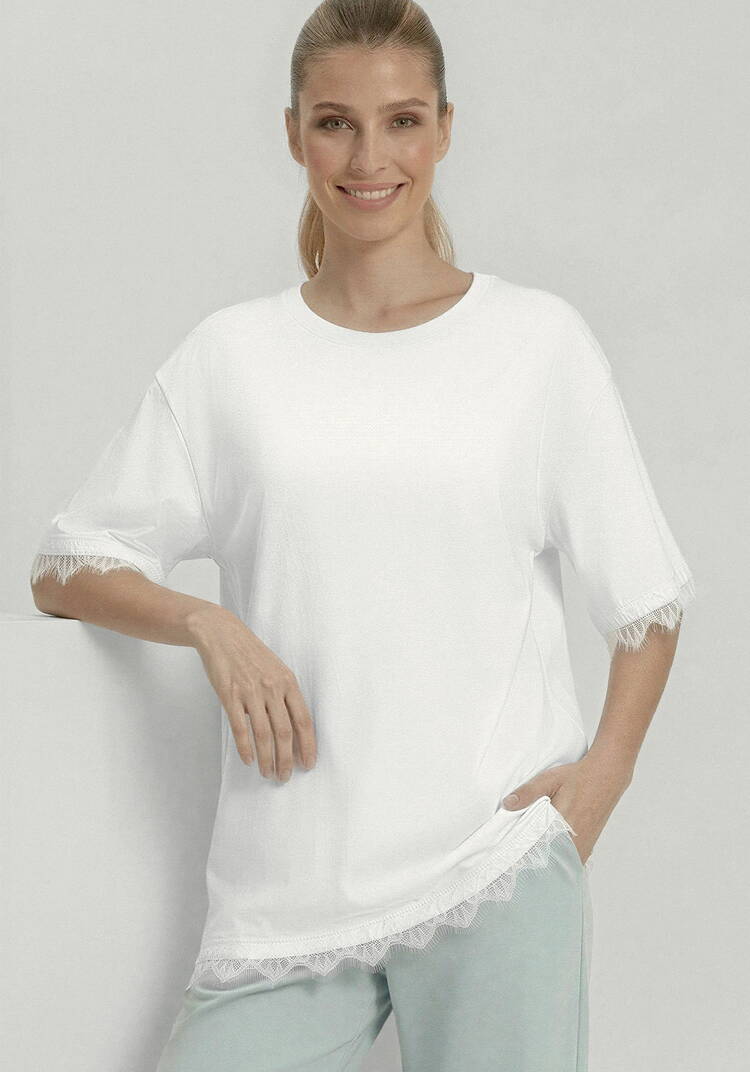 Блуза с отделкой из кружевa шир.  750, рис. 1