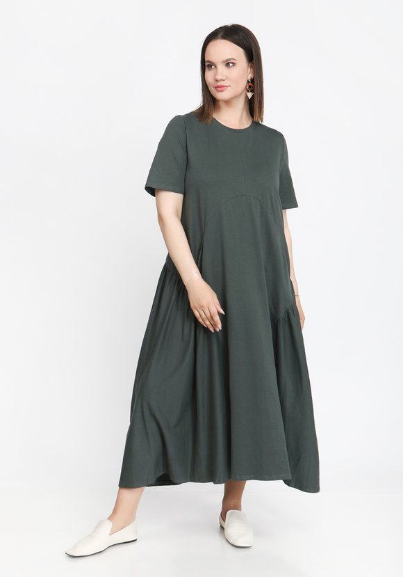 Платье-макси трикотажное шир.  580, рис. 5