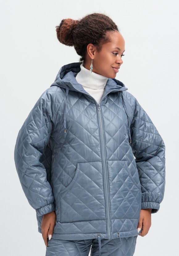 Куртка стёганая с капюшоном шир.  580, рис. 31