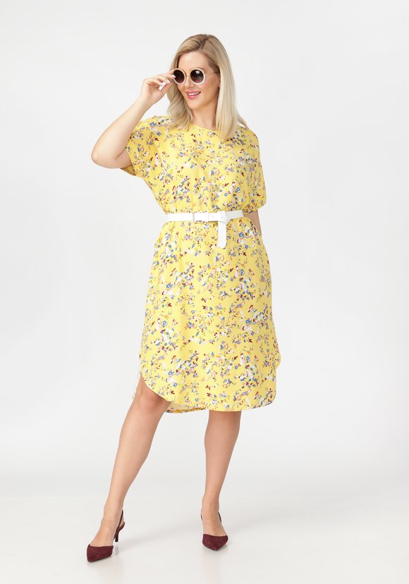 Платье в мелкий цветочек Майя шир.  580, рис. 8