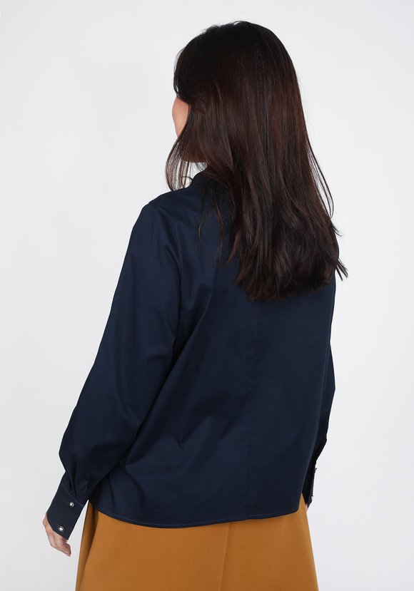 Блуза с вставками из шитья на шифоне шир.  580, рис. 2