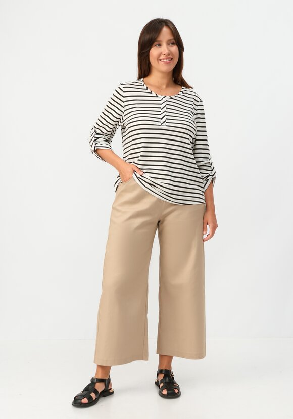 Лонгслив в полоску с патами на рукавах шир.  580, рис. 2