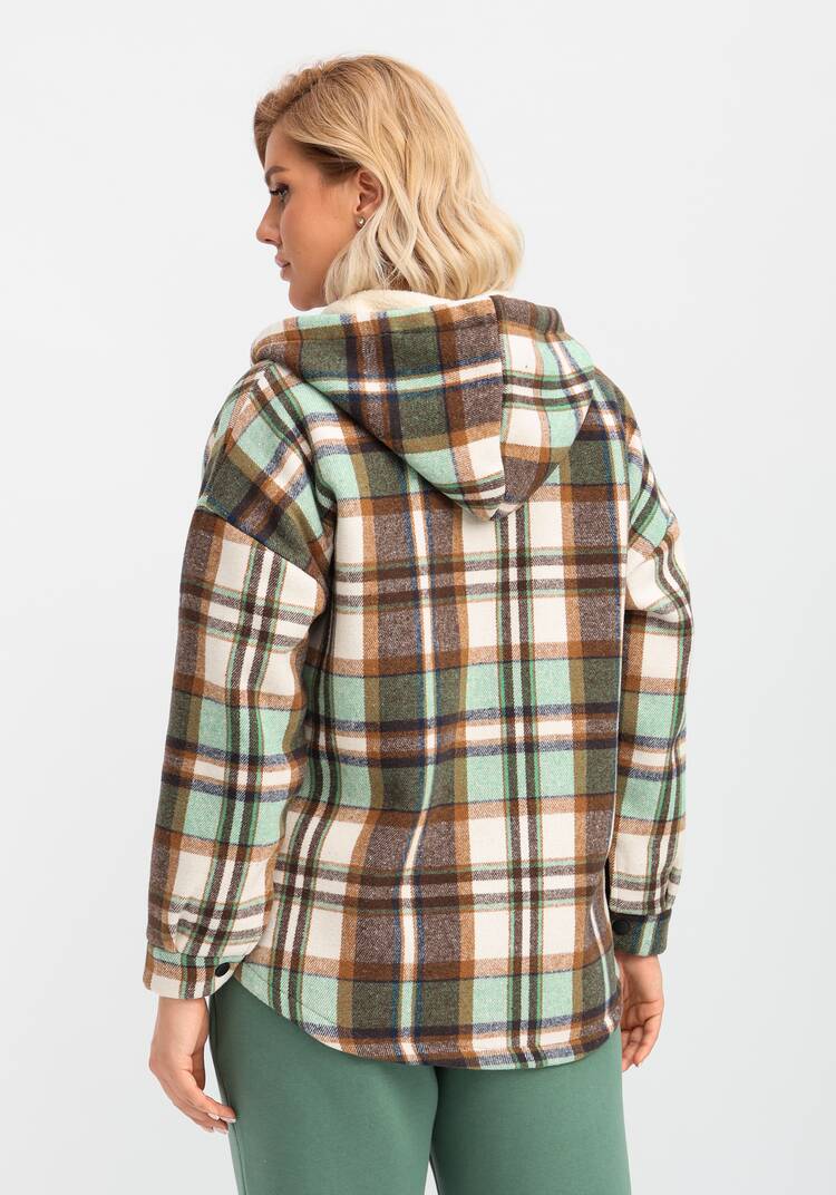 Толстовка утеплённая в клетку шир.  750, рис. 12