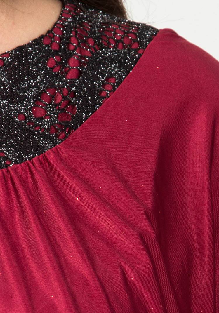 Платье с ажурной отделкой и блестками шир.  750, рис. 18