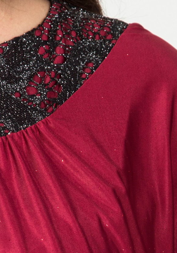 Платье с ажурной отделкой и блестками шир.  580, рис. 18