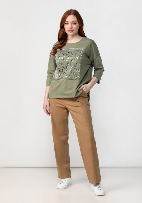 Джемпер Сверкающий принт шир.  580, рис. 7