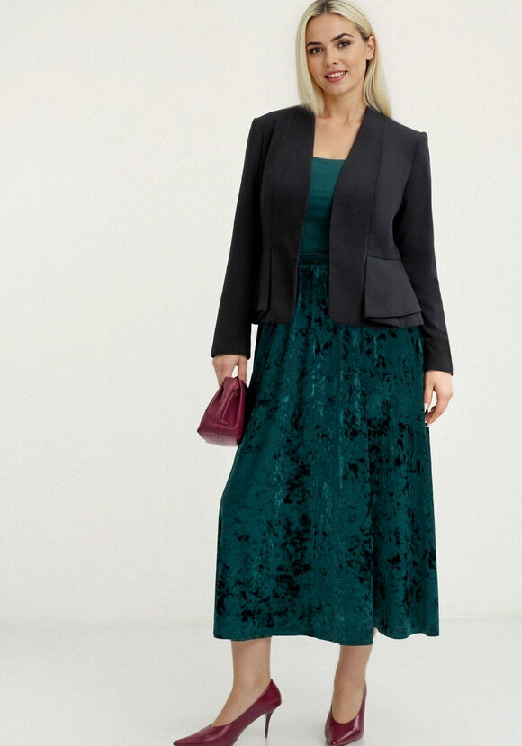 Юбка полусолнце из бархата шир.  580, рис. 14