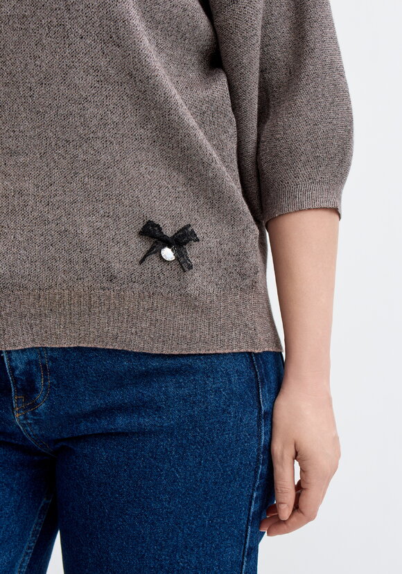 Джемпер с декором и рукавом 3/4 шир.  580, рис. 42