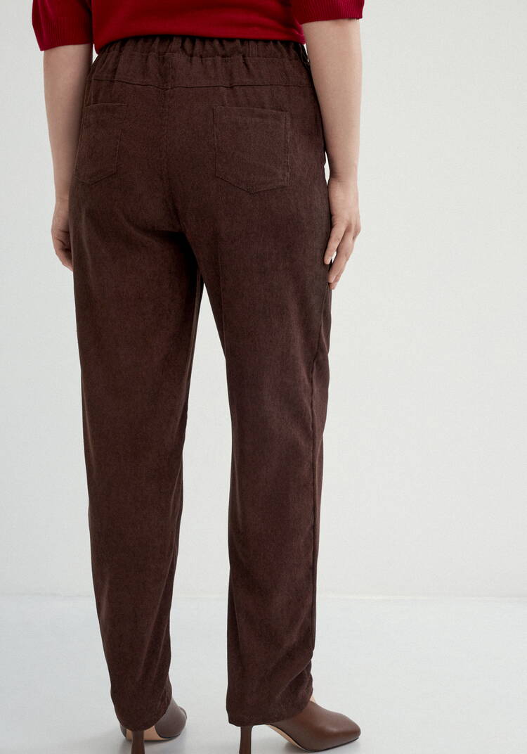 Брюки из микровельвета с комфортным поясом шир.  750, рис. 23