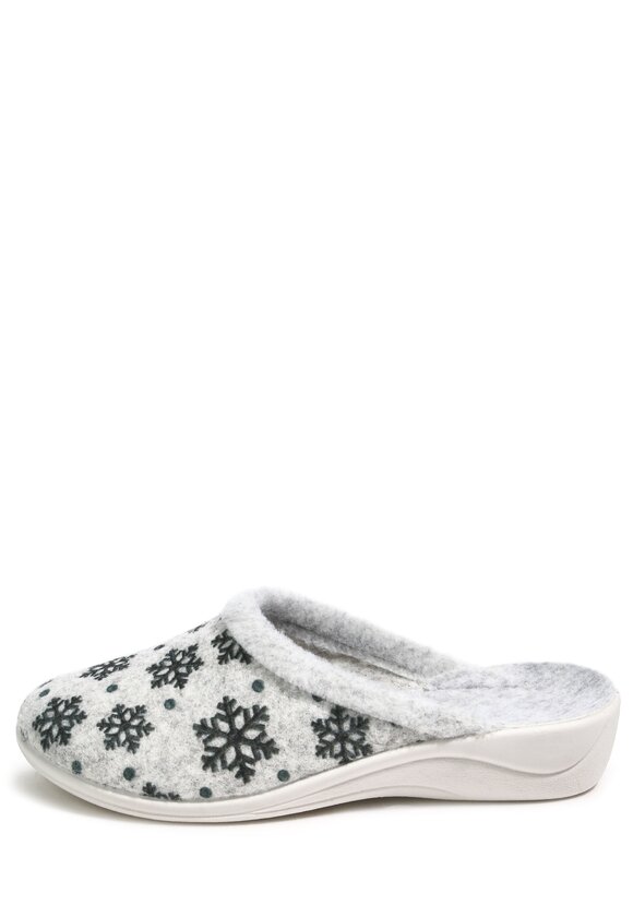 Тапочки женские Снежинки шир.  580, рис. 2