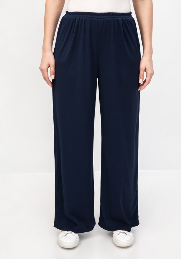 Брюки свободные от бедра с комфортным поясом шир.  580, рис. 4