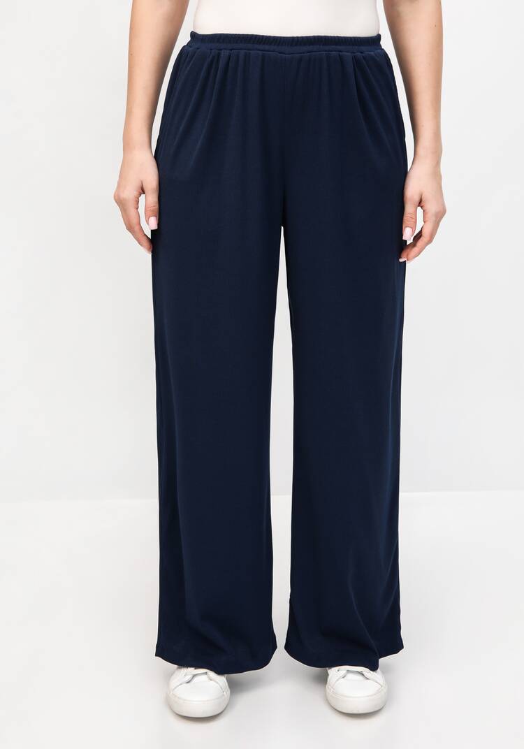 Брюки свободные от бедра с комфортным поясом шир.  750, рис. 4