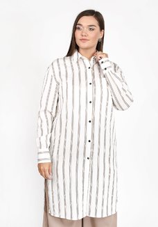 Блуза удлиненная с разрезами