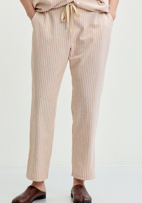 Брюки зауженные в полоску шир.  580, рис. 2