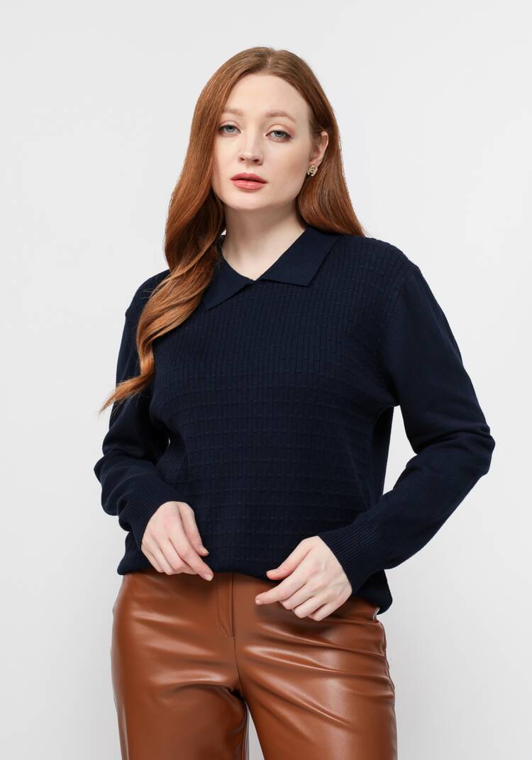 Джемпер-поло Алетта шир.  750, рис. 36