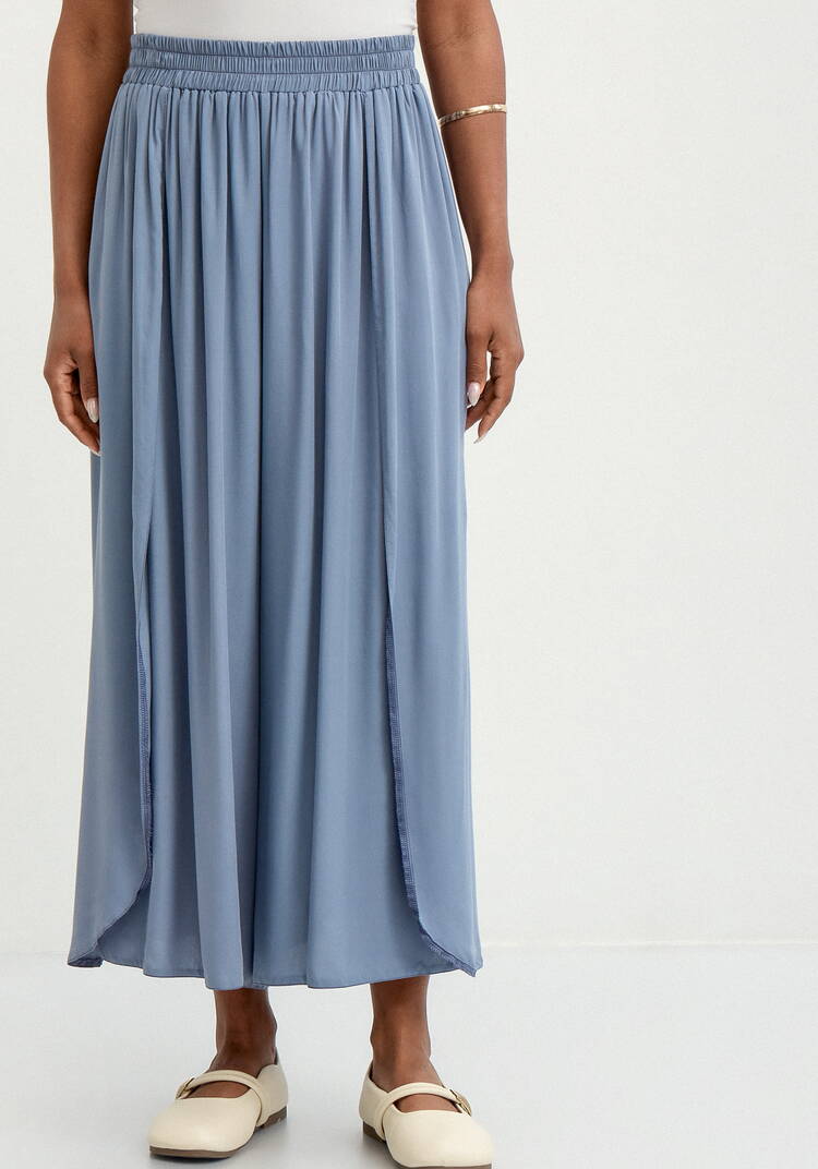 Юбка-брюки свободного кроя на резинке шир.  750, рис. 4