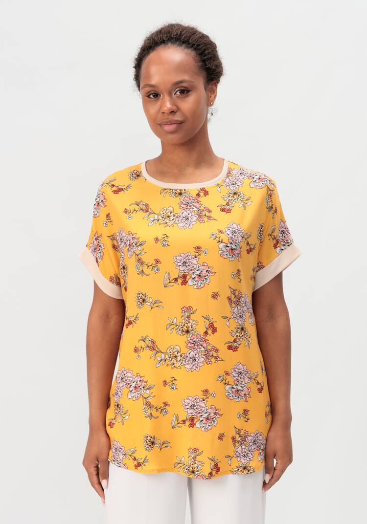 Блуза с цветочным принтом Аманда шир.  750, рис. 14