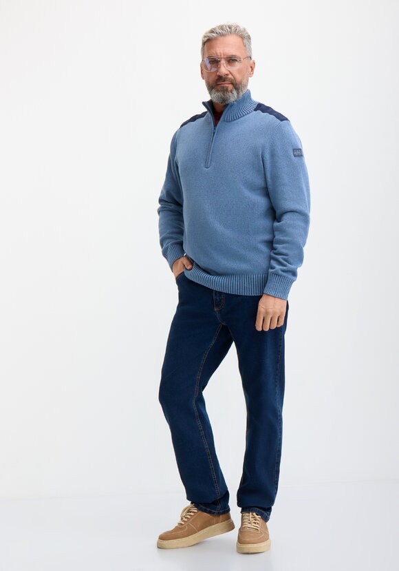 Свитер с воротником на молнии Тимур шир.  580, рис. 8