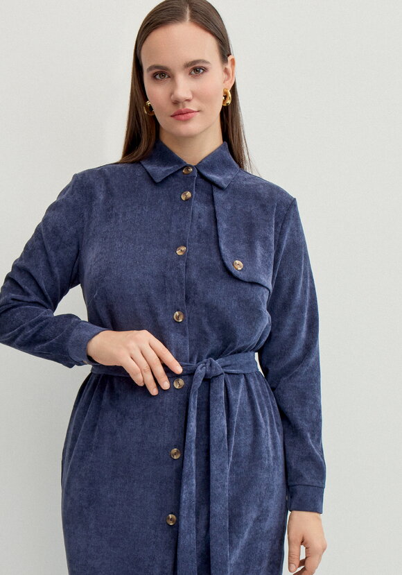 Платье-рубашка шир.  580, рис. 2