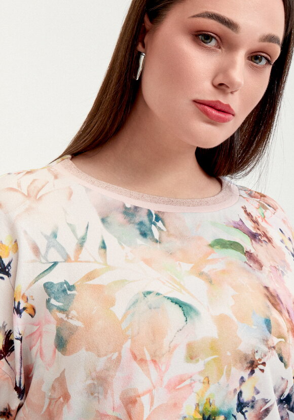 Джемпер оверсайз с акварельным рисунком шир.  580, рис. 13