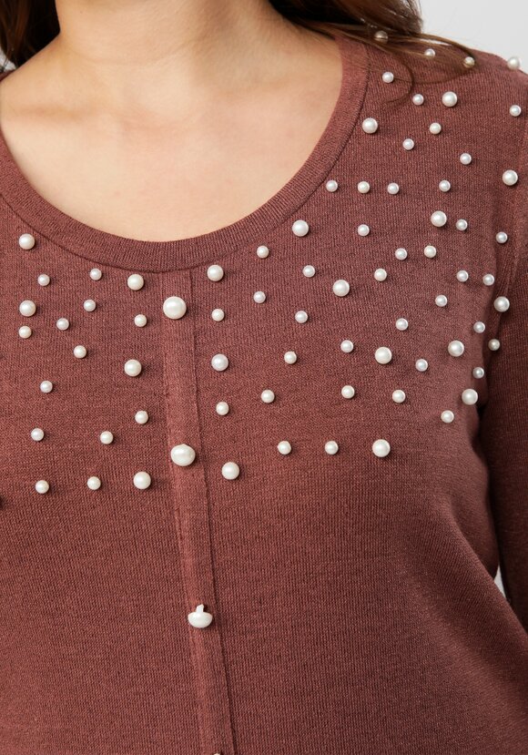 Джемпер с жемчугом шир.  580, рис. 20